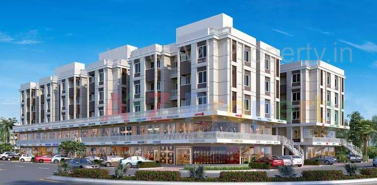 3D Elevation of real estate project Aarya Exotica located at Bill, Vadodara, Gujarat