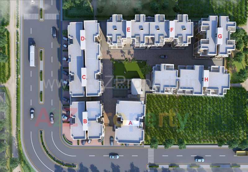 3D Elevation of real estate project Aarya Exotica located at Bill, Vadodara, Gujarat