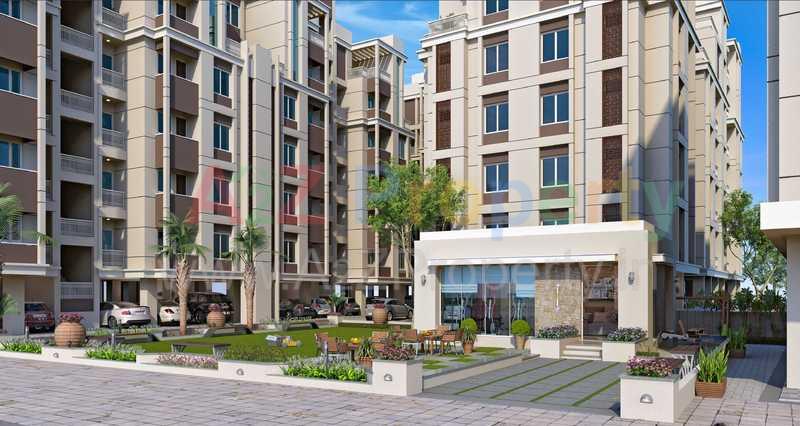 3D Elevation of real estate project Aarya Exotica located at Bill, Vadodara, Gujarat