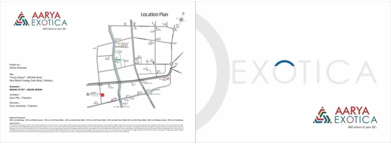  of real estate project Aarya Exotica located at Bill, Vadodara, Gujarat