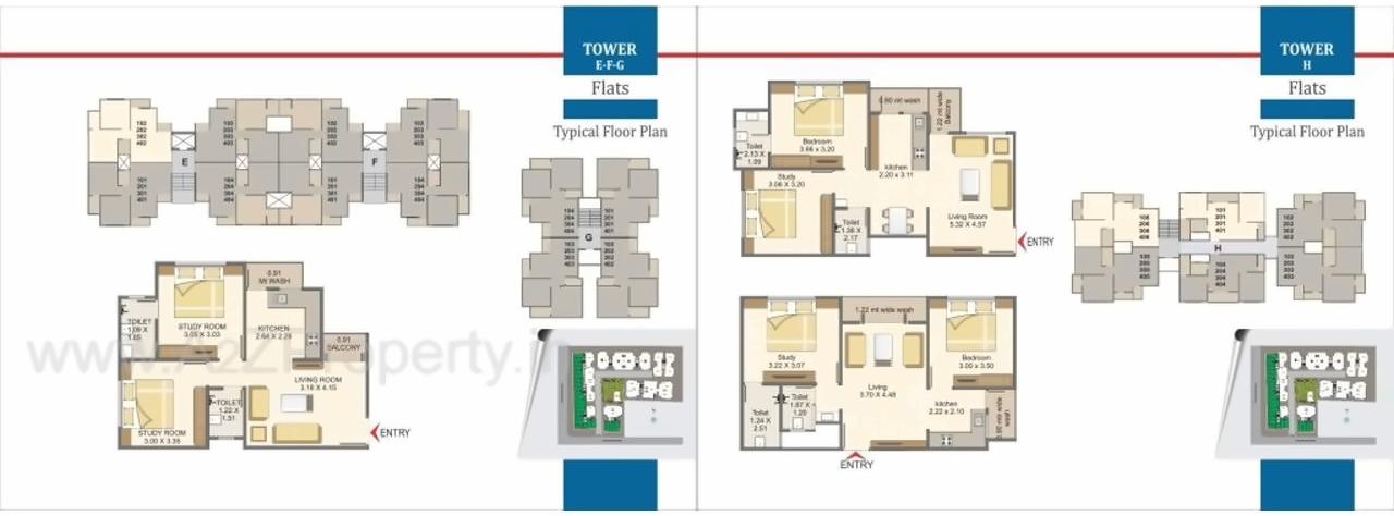 Layout of real estate project Aarya Exotica located at Bill, Vadodara, Gujarat