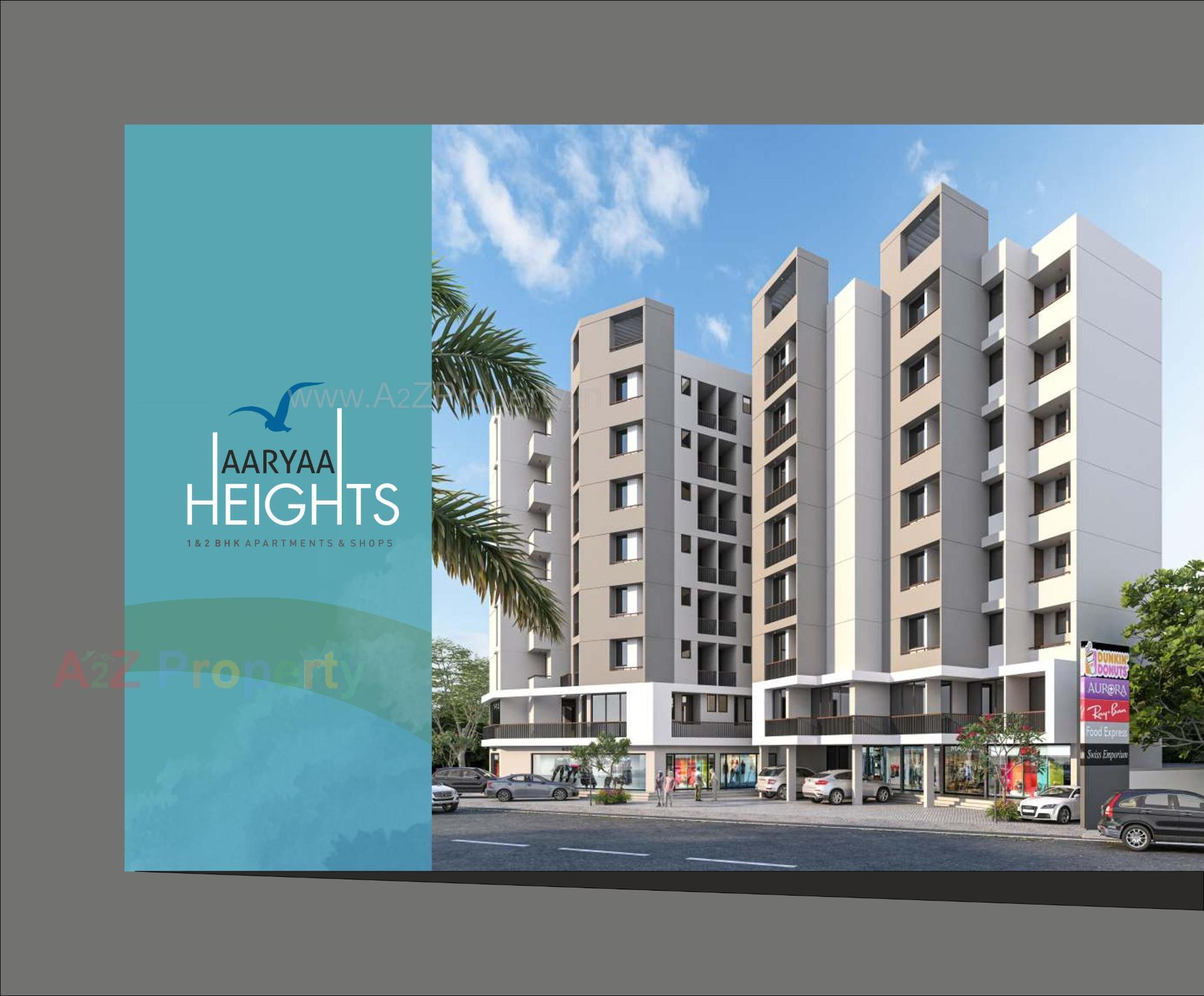 3D Elevation of real estate project Aaryaa Heights located at Gorwa, Vadodara, Gujarat