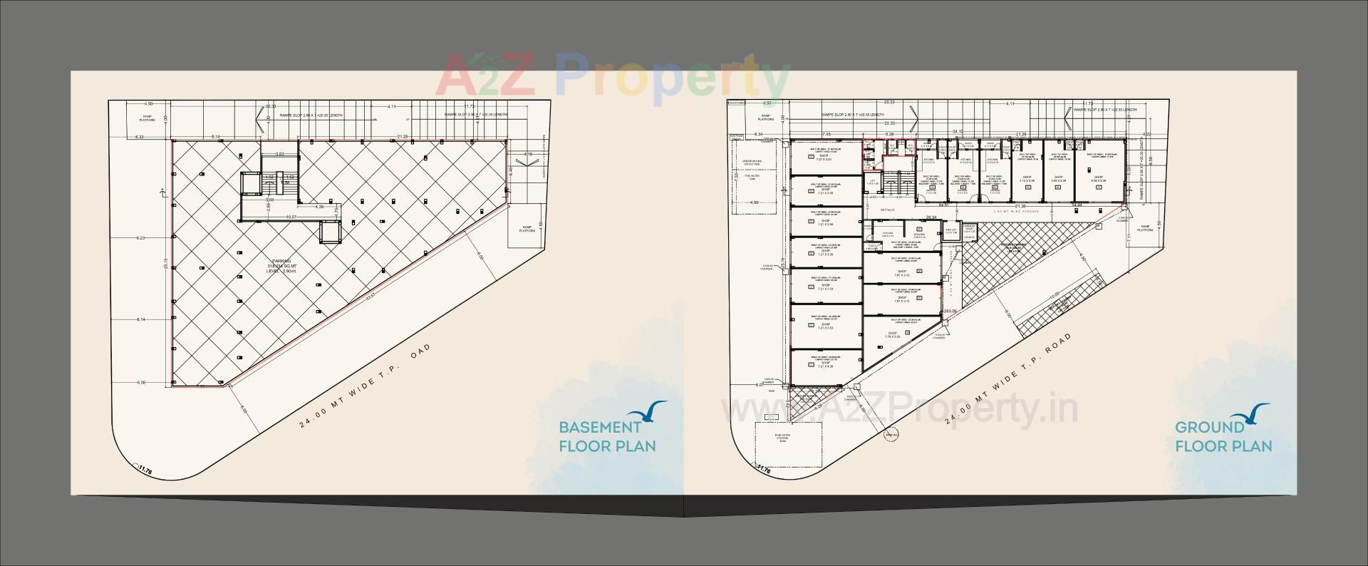Layout of real estate project Aaryaa Heights located at Gorwa, Vadodara, Gujarat