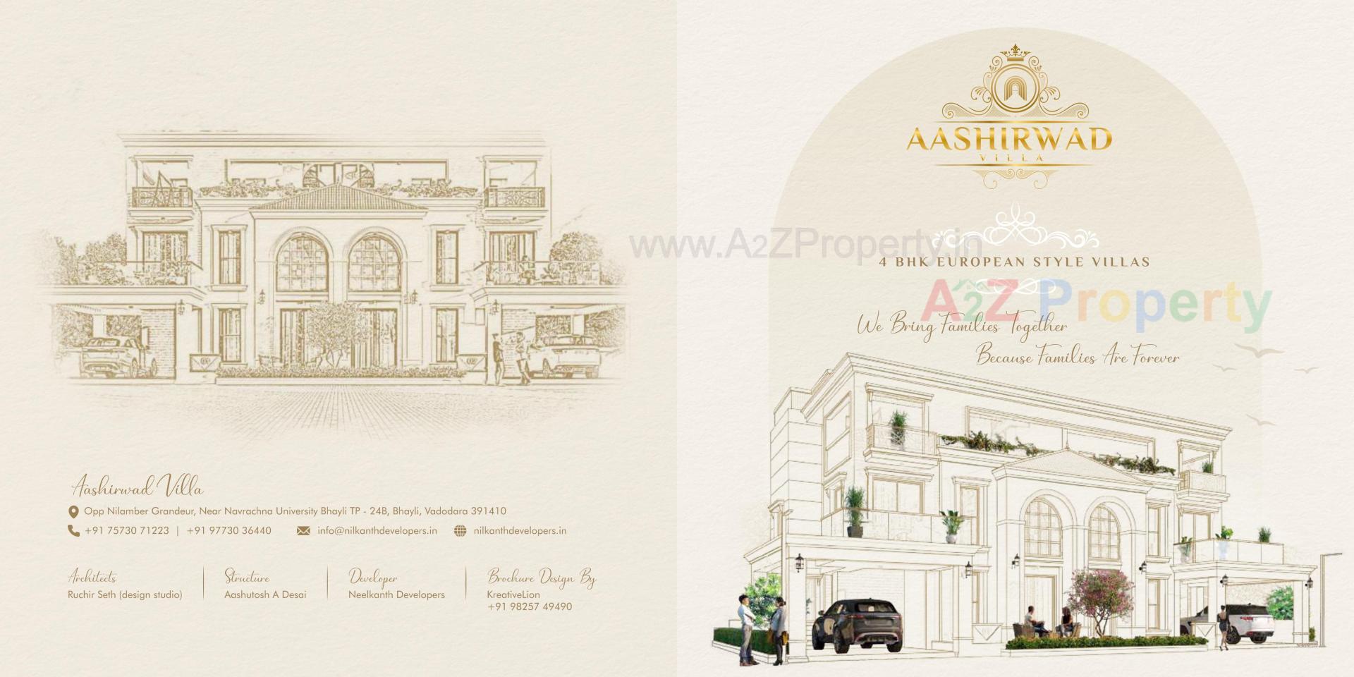 of real estate project Aashirwad Villa located at Bhayli, Vadodara, Gujarat
