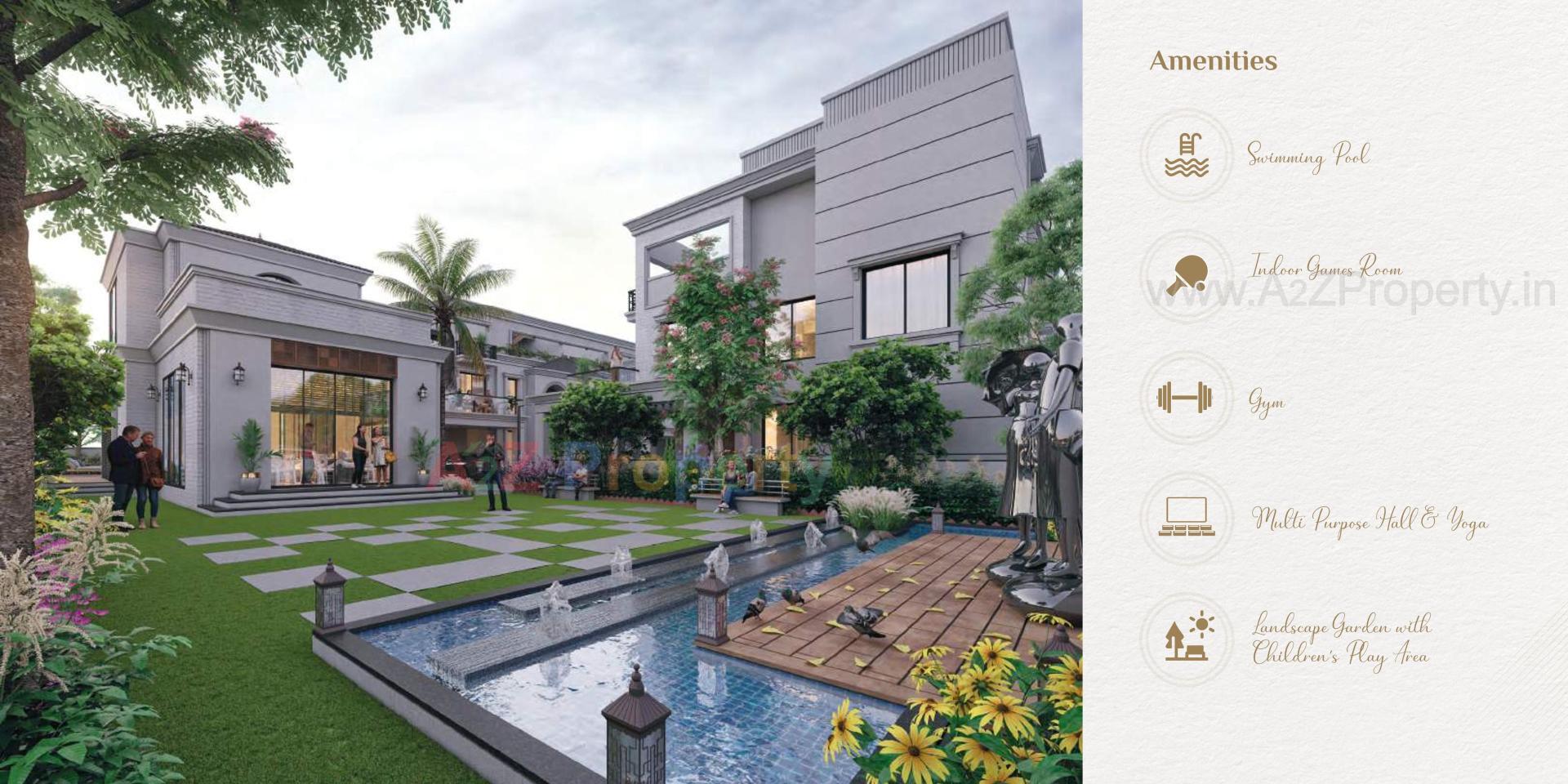 3D Elevation of real estate project Aashirwad Villa located at Bhayli, Vadodara, Gujarat