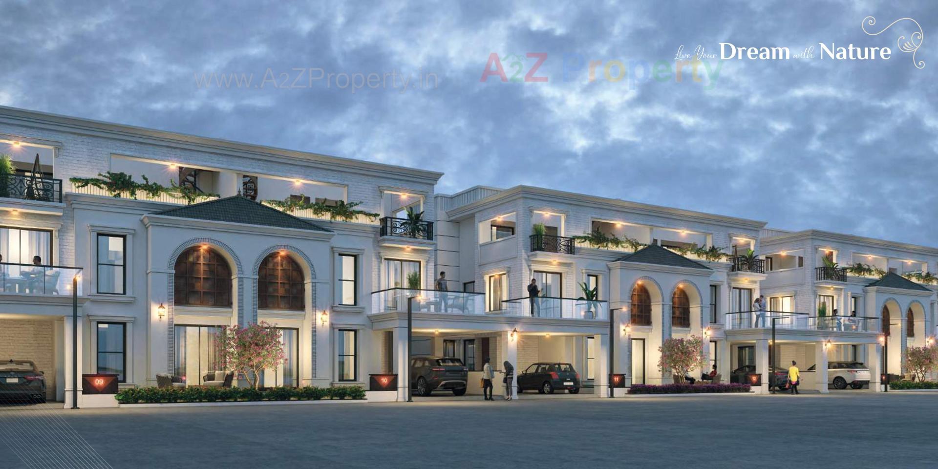 3D Elevation of real estate project Aashirwad Villa located at Bhayli, Vadodara, Gujarat