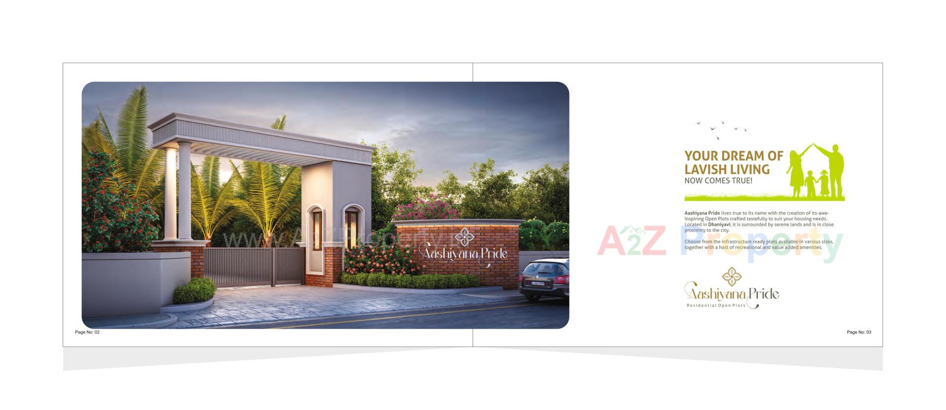 3D Elevation of real estate project Aashiyana Pride located at Vora-gamdi, Vadodara, Gujarat