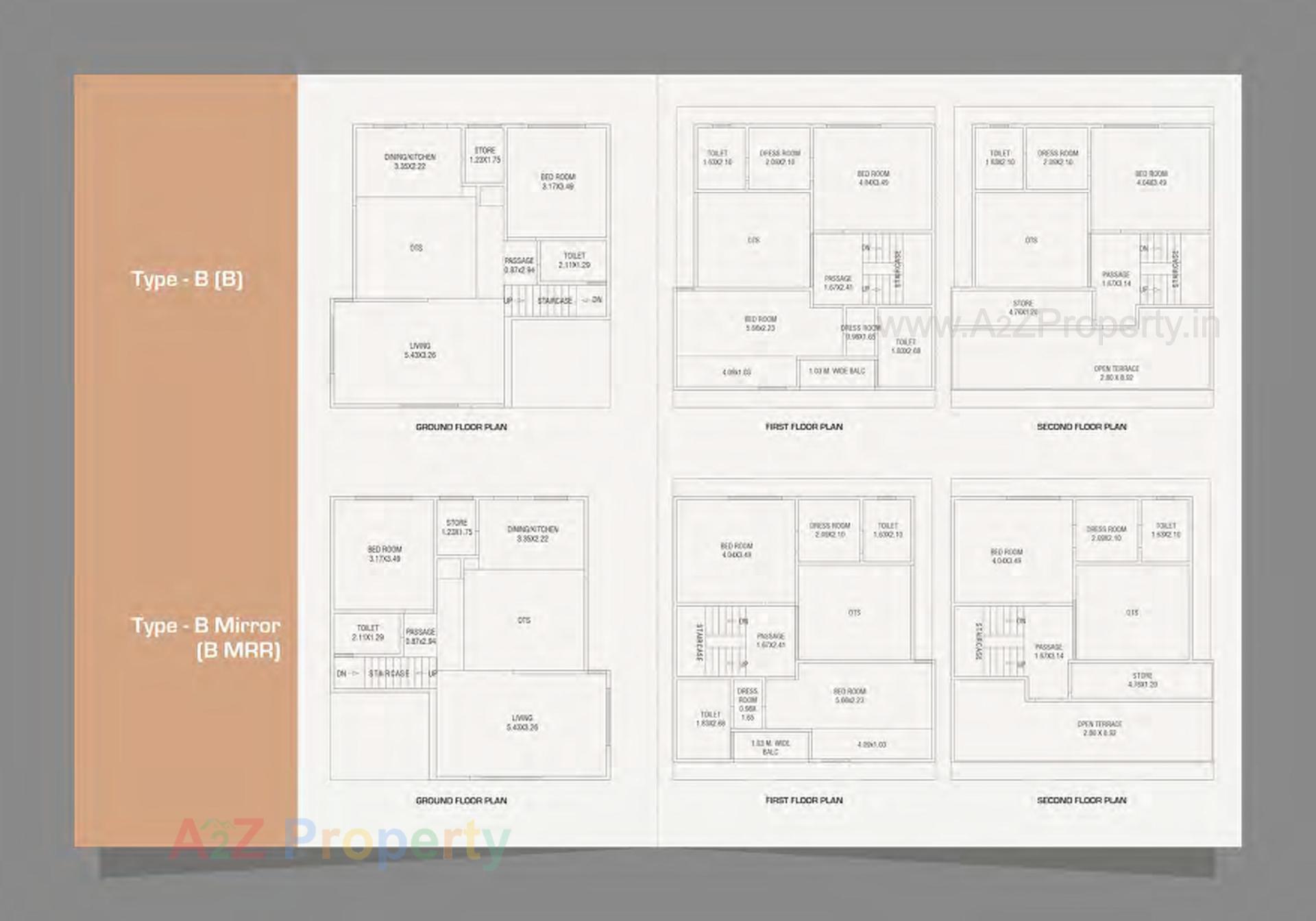 Layout of real estate project Aashray Antilia located at Gotri, Vadodara, Gujarat