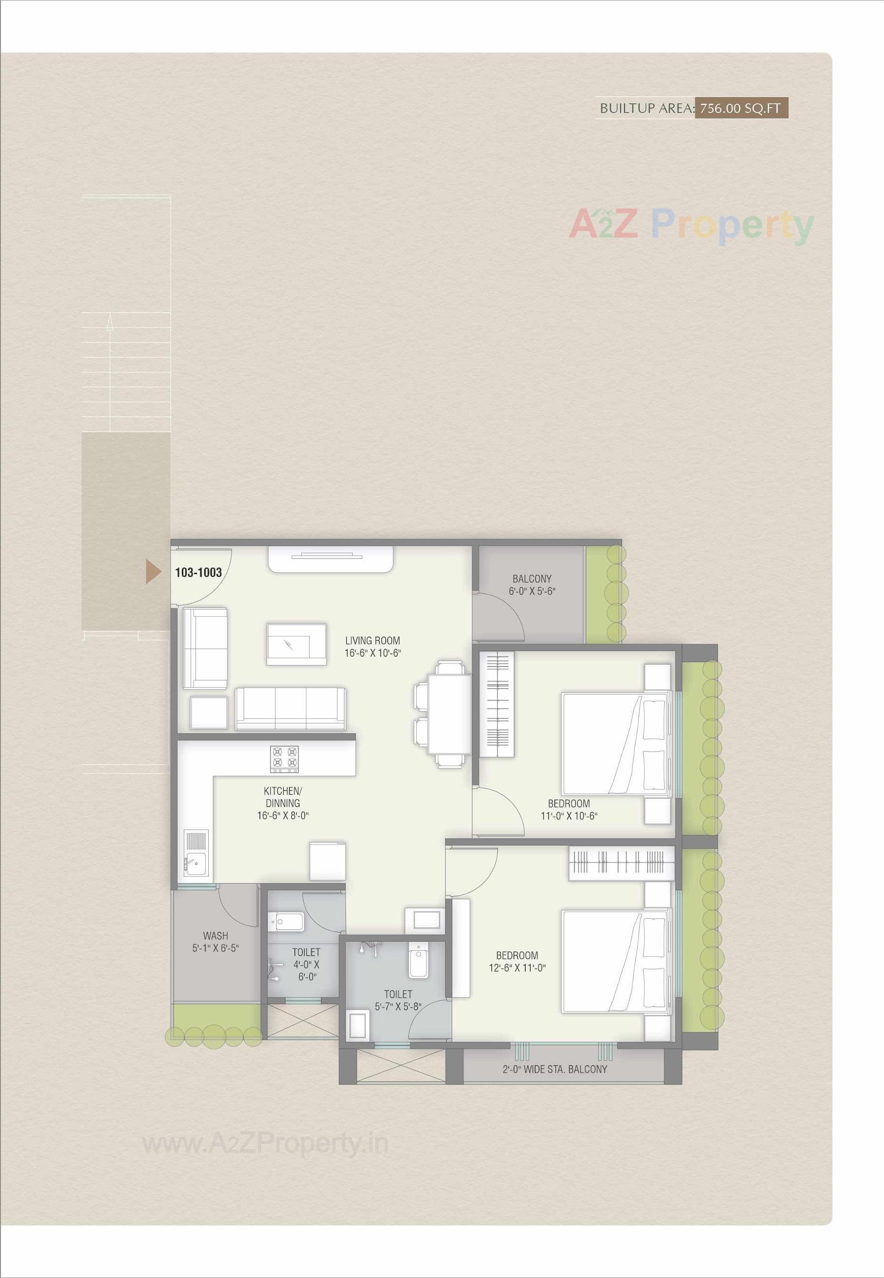 Layout of real estate project Aashray Elegance located at Bhayli, Vadodara, Gujarat