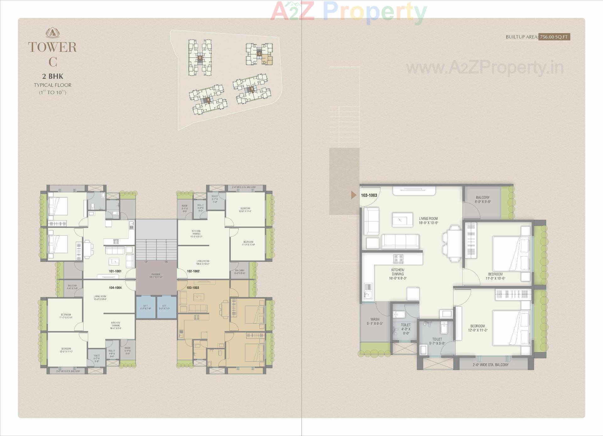 Layout of real estate project Aashray Elegance located at Bhayli, Vadodara, Gujarat