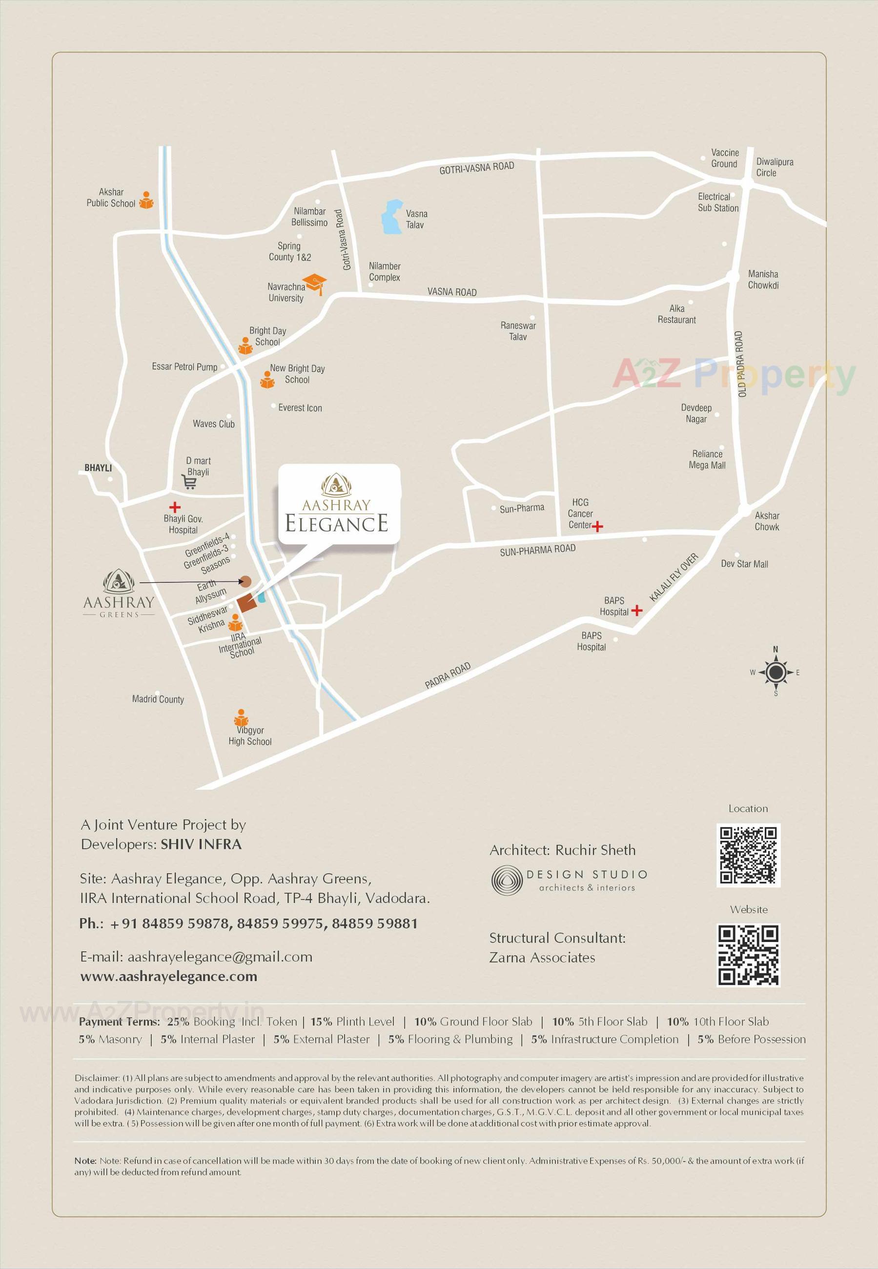  of real estate project Aashray Elegance located at Bhayli, Vadodara, Gujarat