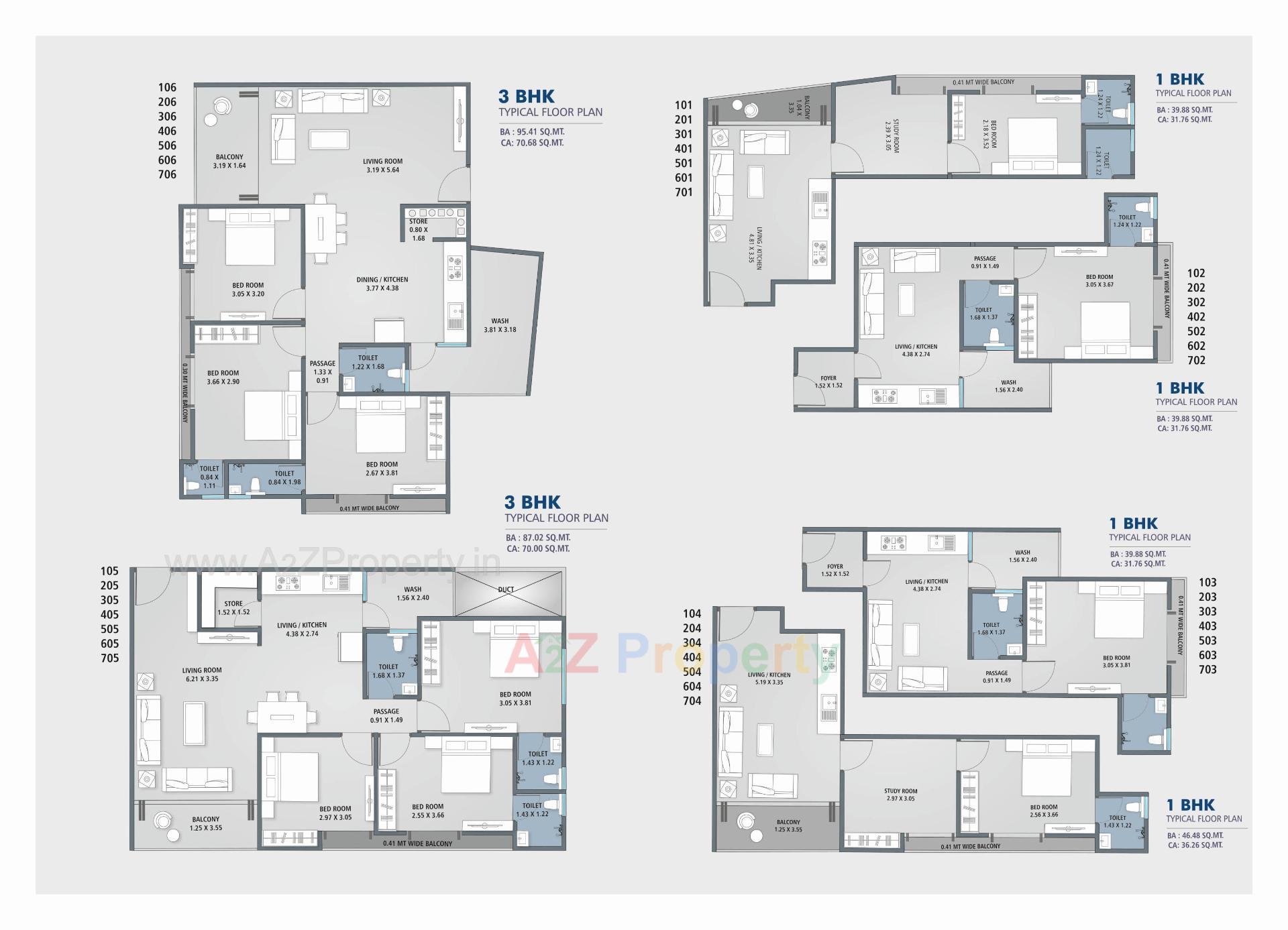 Layout of real estate project Aashray Elegance located at Sevasi, Vadodara, Gujarat