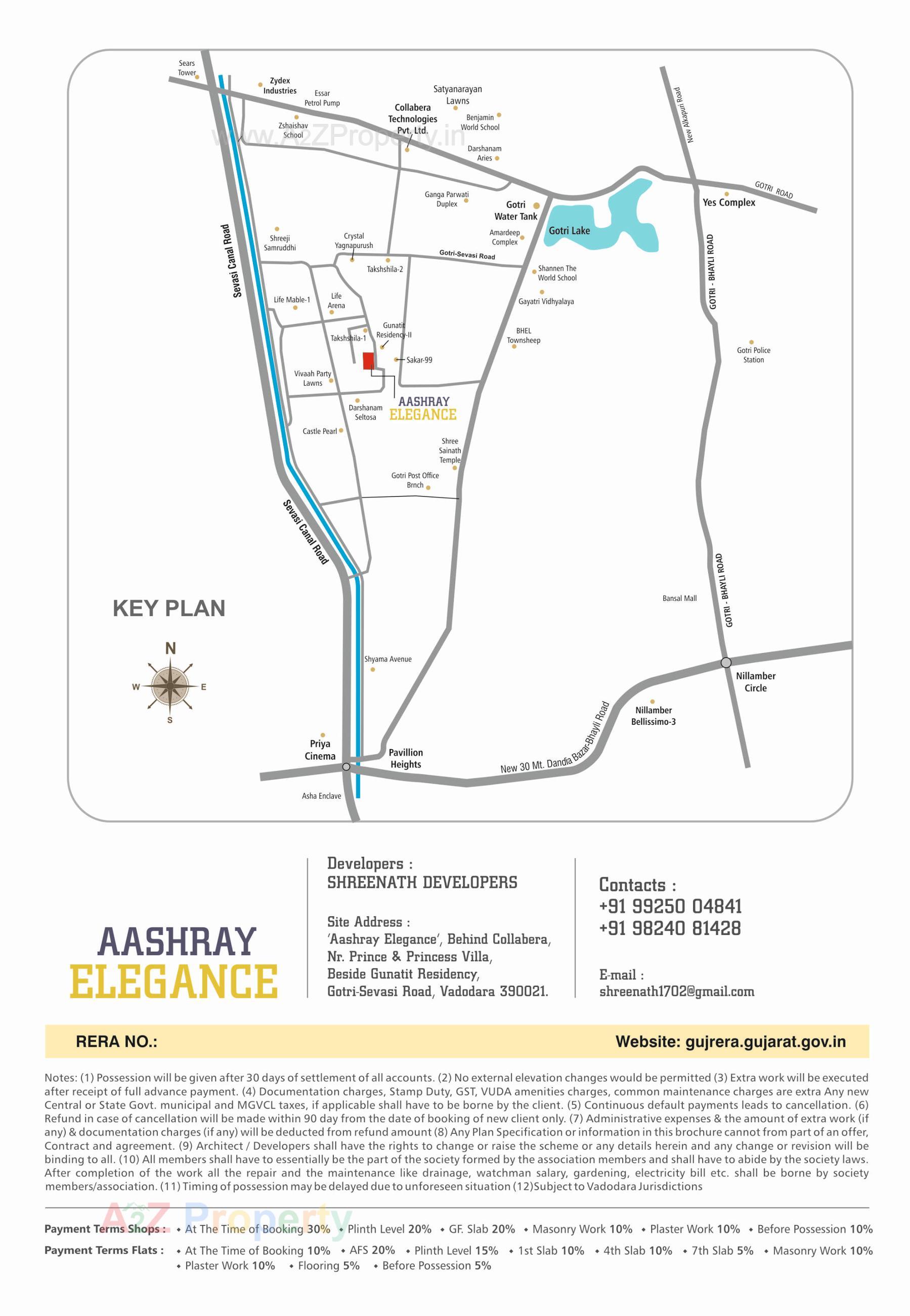  of real estate project Aashray Elegance located at Sevasi, Vadodara, Gujarat