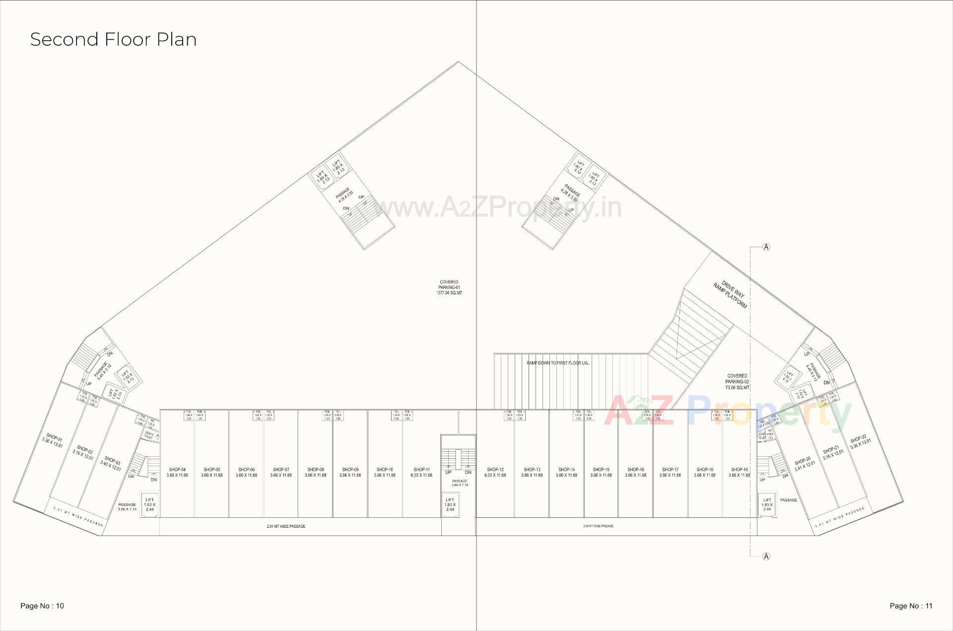 Layout of real estate project Aashray Eminent located at Tadalja, Vadodara, Gujarat