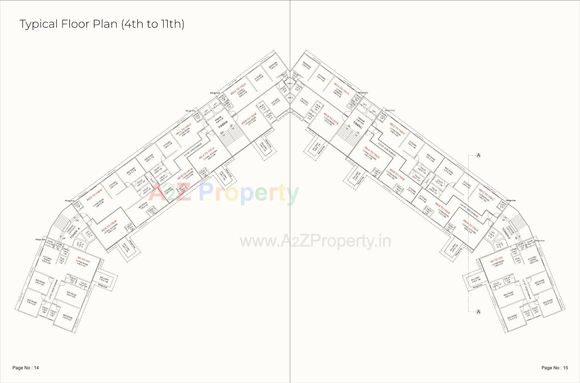 Layout of real estate project Aashray Eminent located at Tadalja, Vadodara, Gujarat