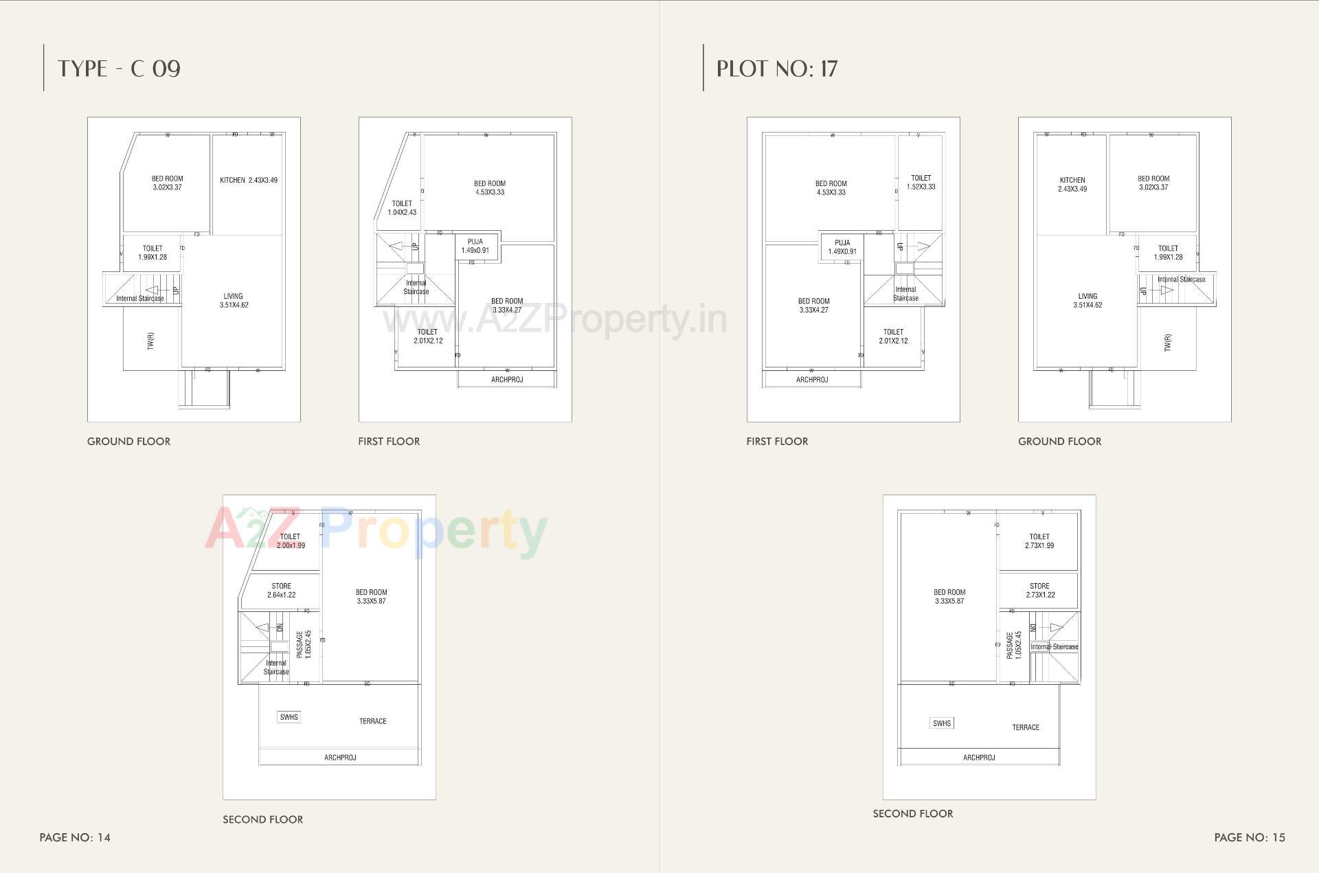Layout of real estate project Aashray Primero located at Kalali, Vadodara, Gujarat