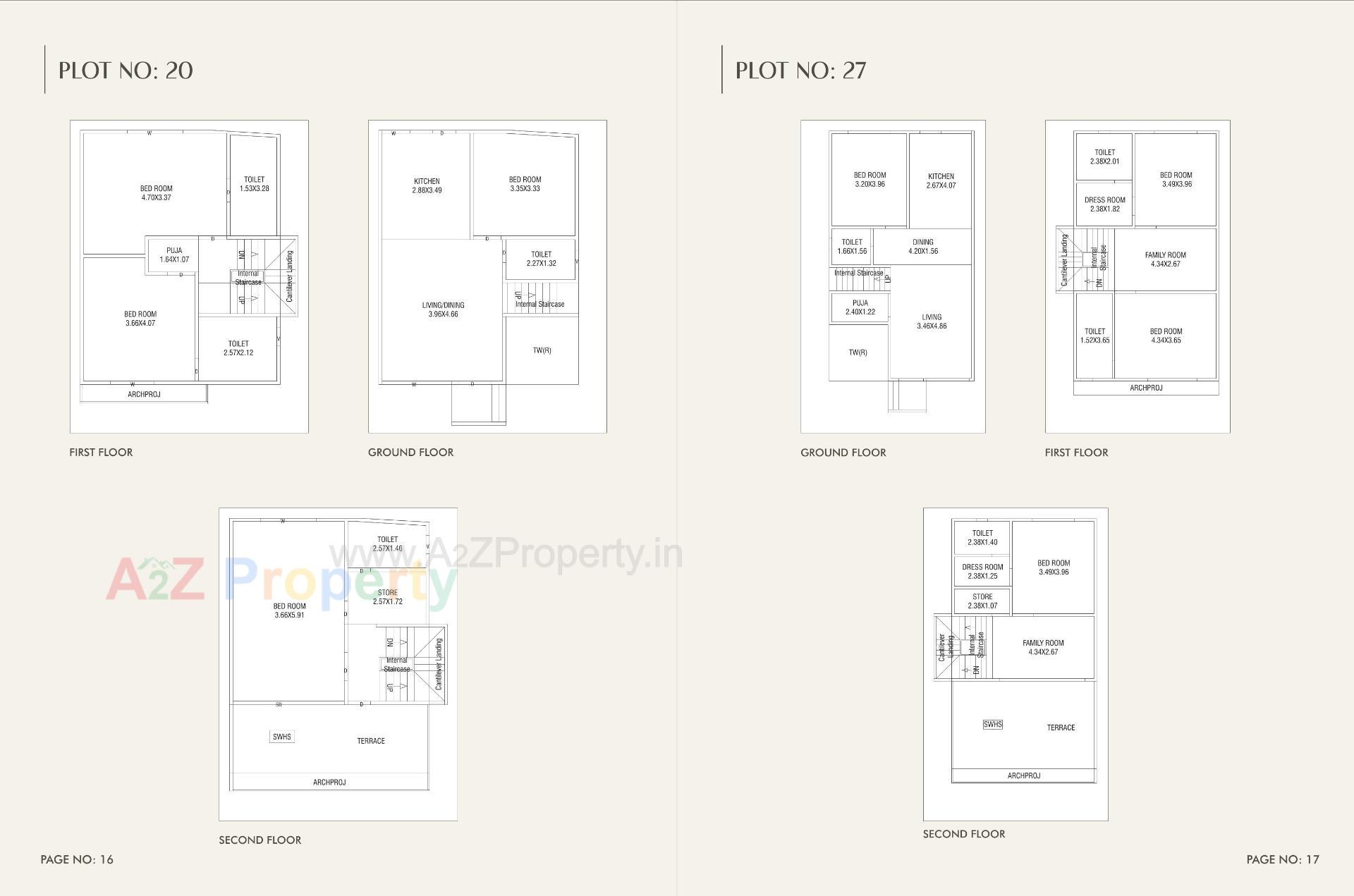 Layout of real estate project Aashray Primero located at Kalali, Vadodara, Gujarat