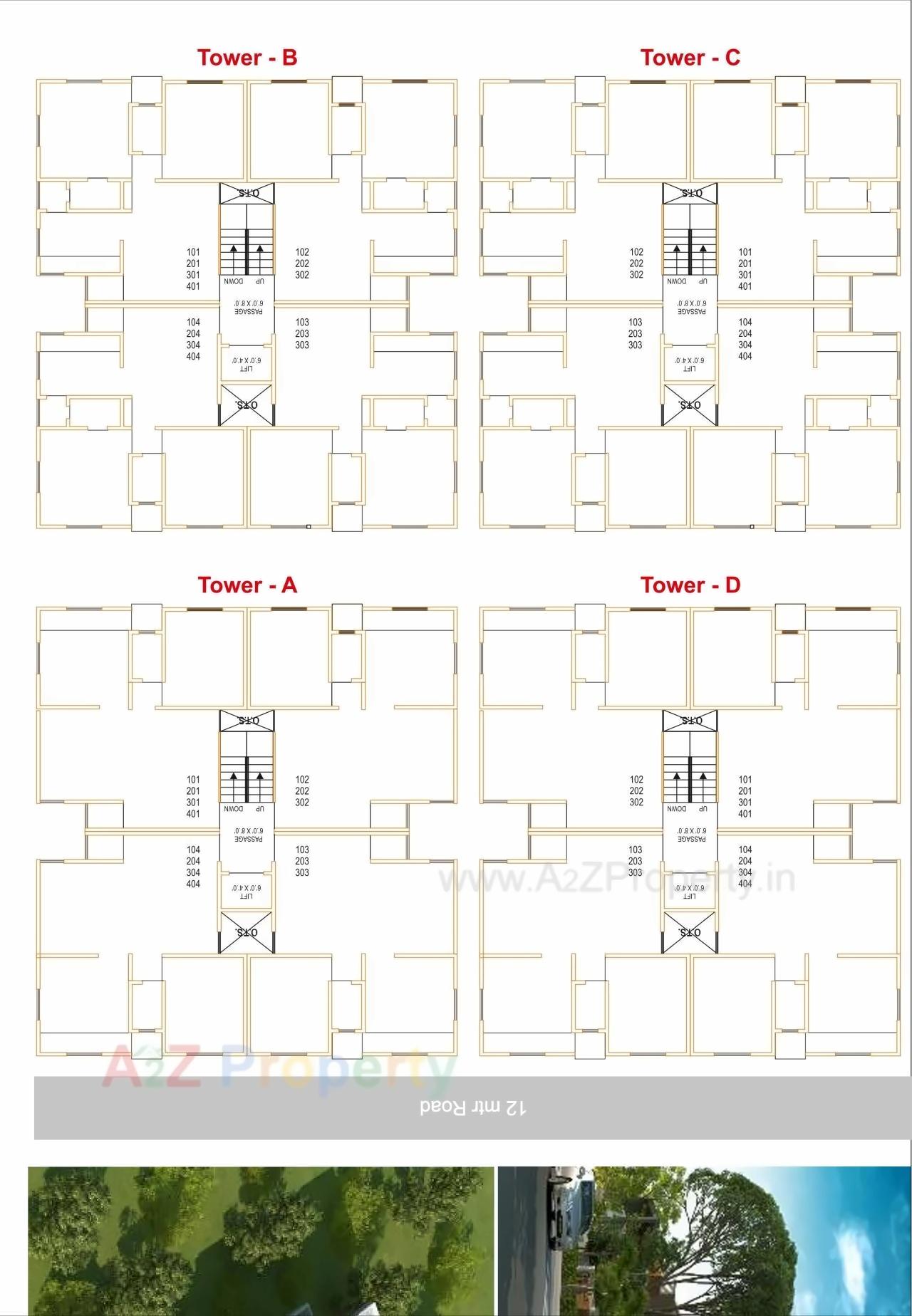 Layout of real estate project Aashray Residency located at Danteshwar, Vadodara, Gujarat