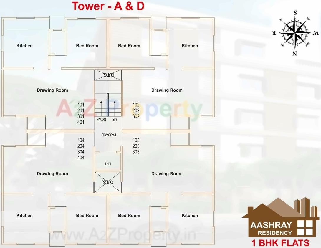 Layout of real estate project Aashray Residency located at Danteshwar, Vadodara, Gujarat