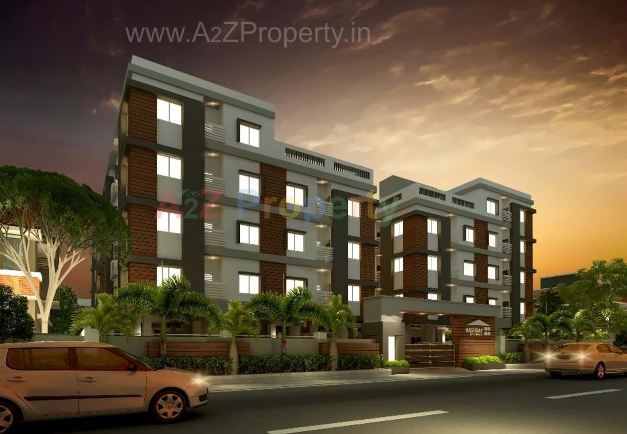3D Elevation of real estate project Aashray Residency located at Danteshwar, Vadodara, Gujarat