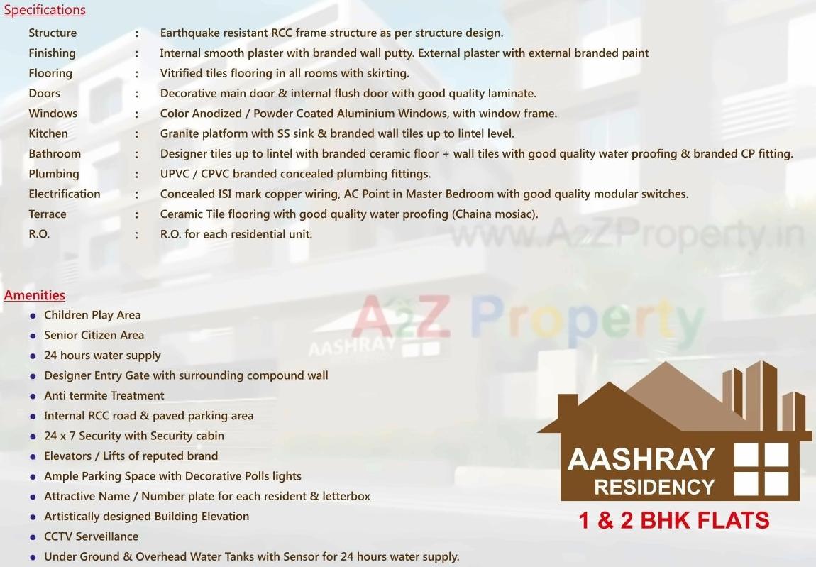  of real estate project Aashray Residency located at Danteshwar, Vadodara, Gujarat