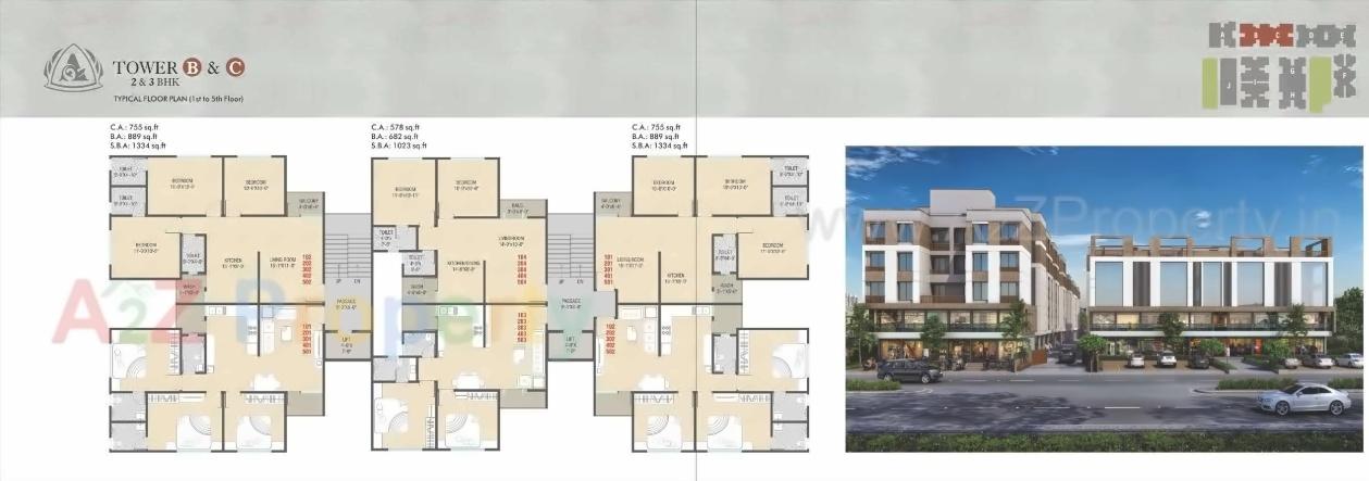 Layout of real estate project Aashray Residency located at Chhani, Vadodara, Gujarat