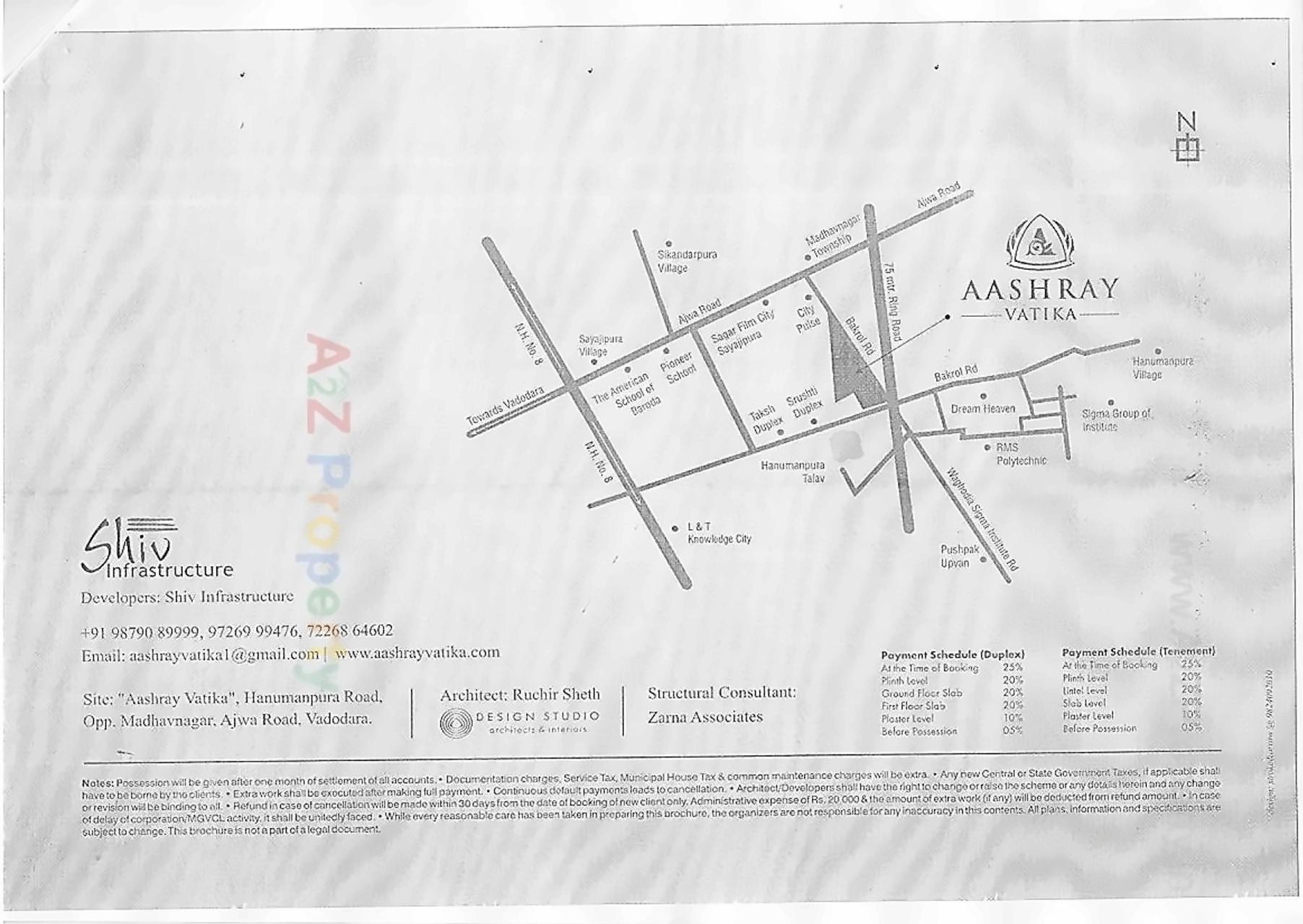  of real estate project Aashray Vatika located at Bakrol, Vadodara, Gujarat