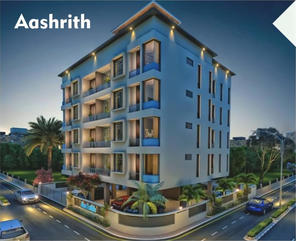 3D Elevation of real estate project Aashrith located at Akota, Vadodara, Gujarat