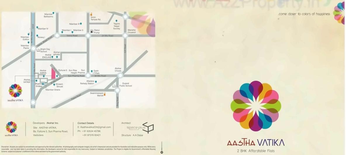  of real estate project Aastha Vatika located at Tandalaja, Vadodara, Gujarat