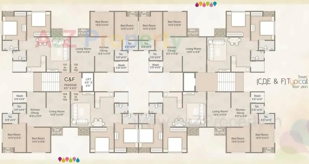 Layout of real estate project Aastha Vatika located at Tandalaja, Vadodara, Gujarat