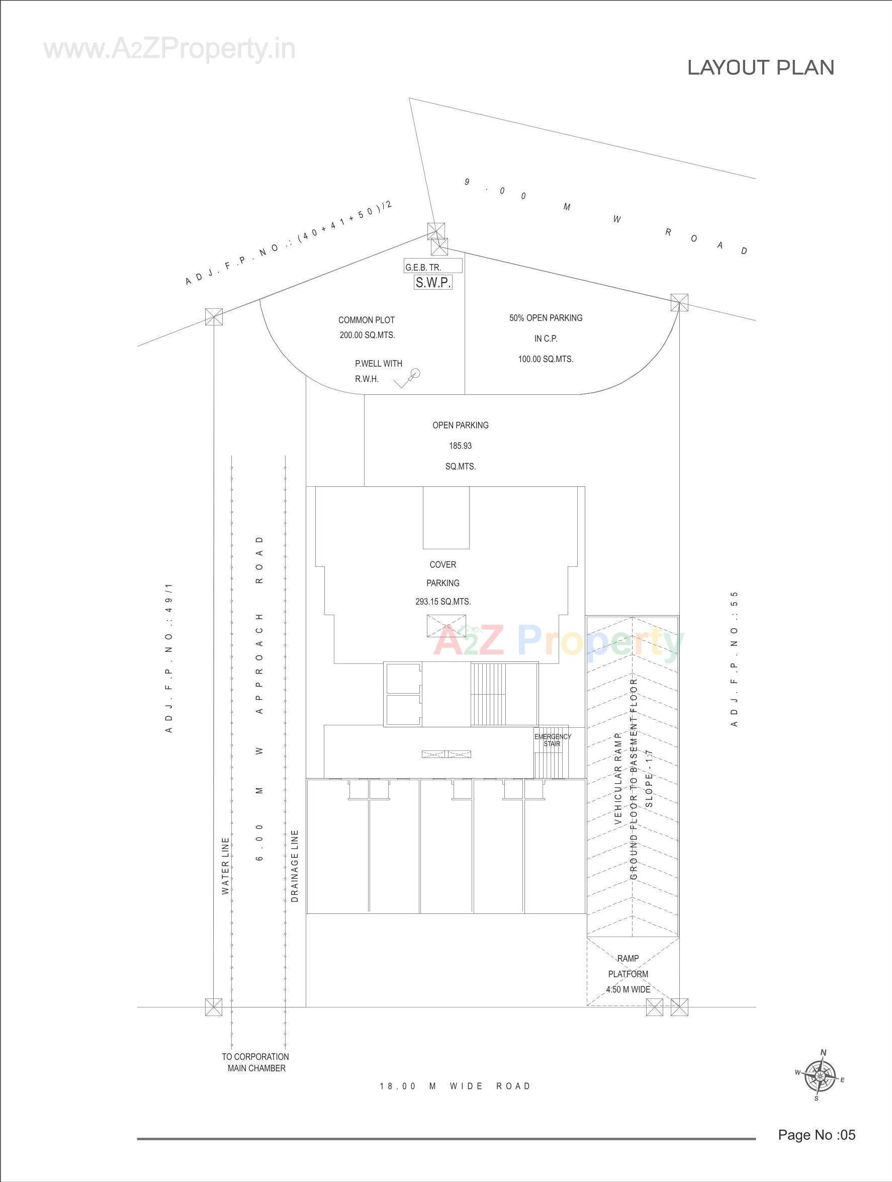 Layout of real estate project Aathrva Enclave located at Kapurai, Vadodara, Gujarat