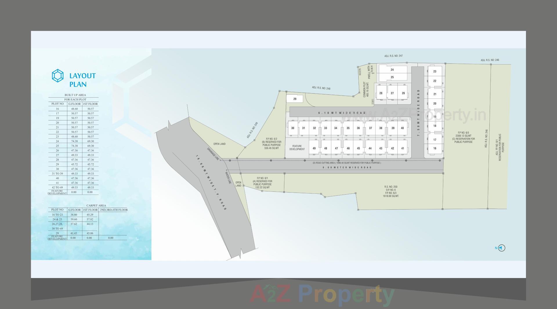 Layout of real estate project Aatmiya Blu Onyx located at Makarpura, Vadodara, Gujarat