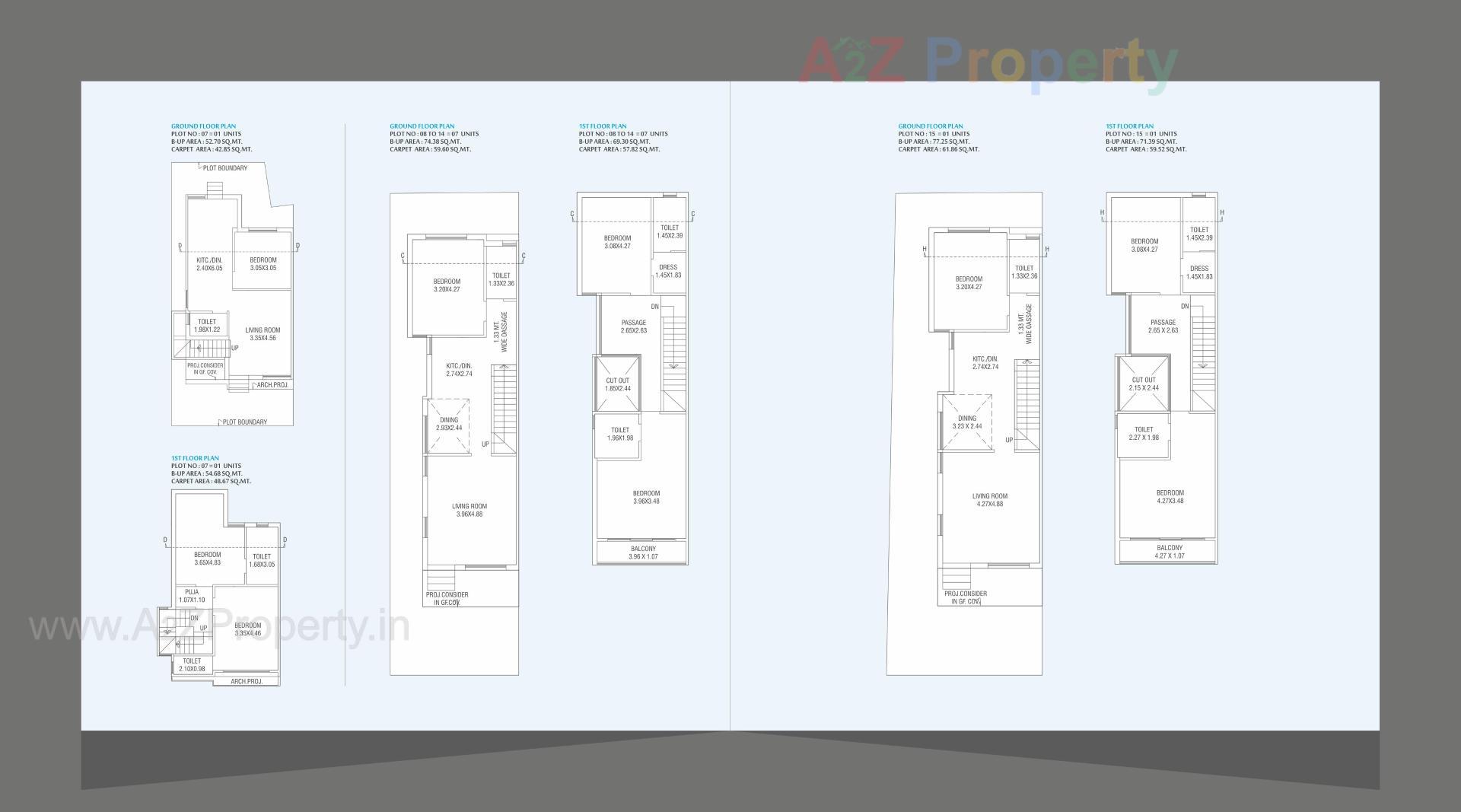 Layout of real estate project Aatmiya Blu Onyx located at Makarpura, Vadodara, Gujarat