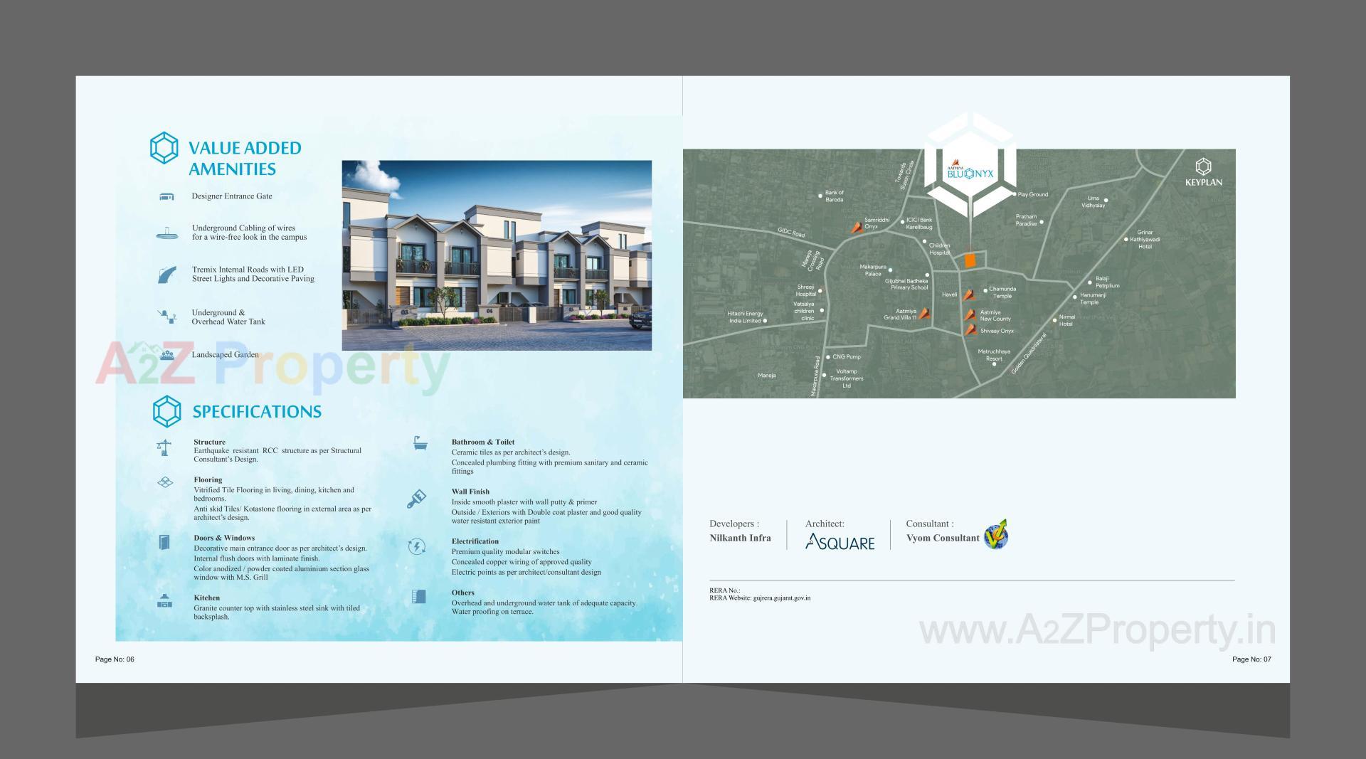  of real estate project Aatmiya Blu Onyx located at Makarpura, Vadodara, Gujarat