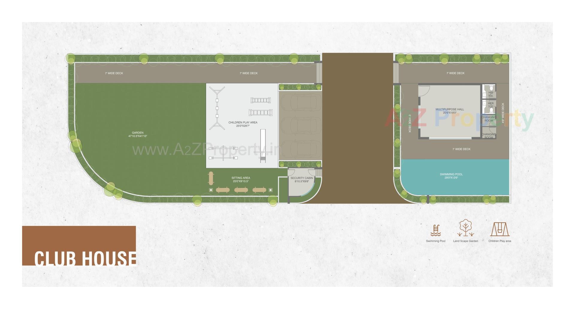 Layout of real estate project Aatmiya Grand Villa located at Makkarpura, Vadodara, Gujarat