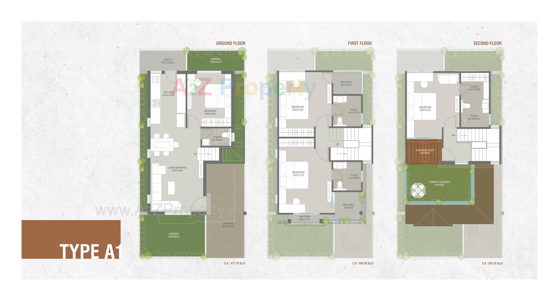 Layout of real estate project Aatmiya Grand Villa located at Makkarpura, Vadodara, Gujarat
