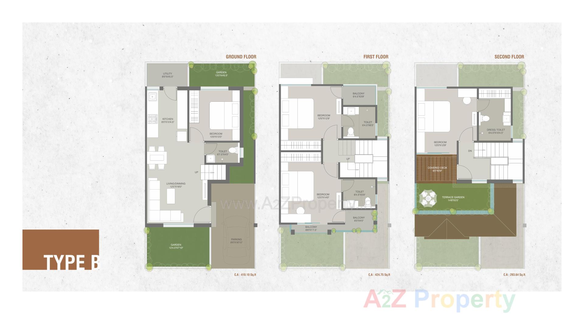 Layout of real estate project Aatmiya Grand Villa located at Makkarpura, Vadodara, Gujarat
