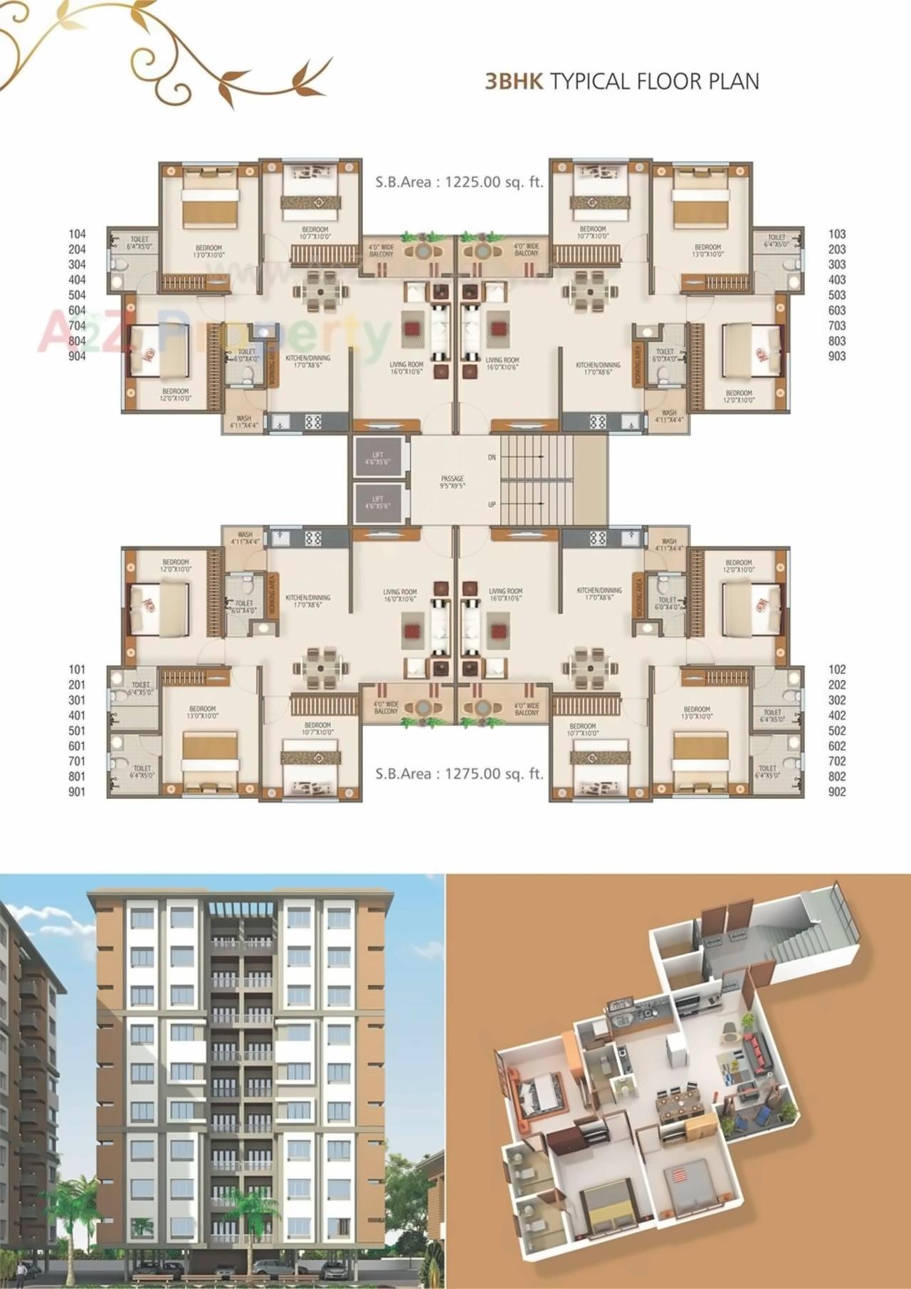 Layout of real estate project Aatmiya Height located at Makarpura, Vadodara, Gujarat