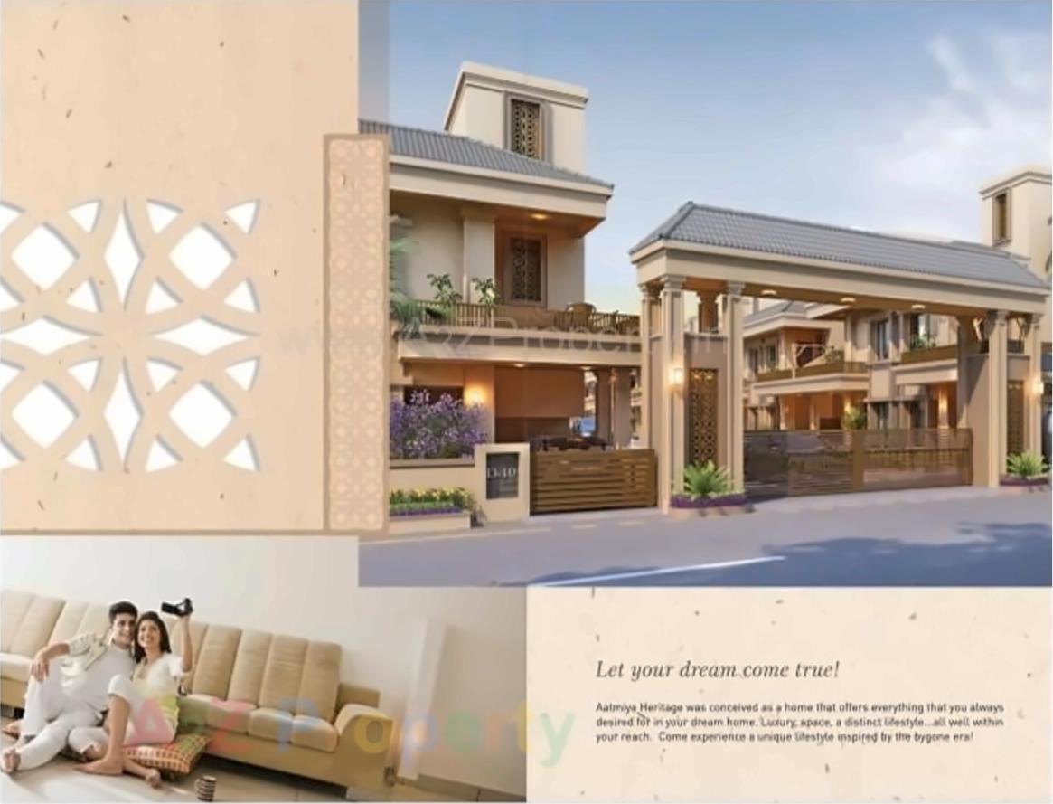 3D Elevation of real estate project Aatmiya Heritage located at Maretha, Vadodara, Gujarat