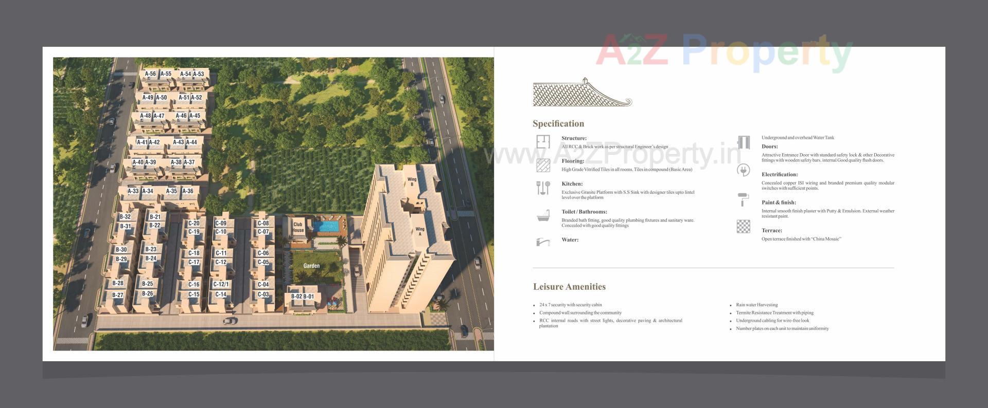  of real estate project Aatmiya New County Duplex located at Makarpura, Vadodara, Gujarat