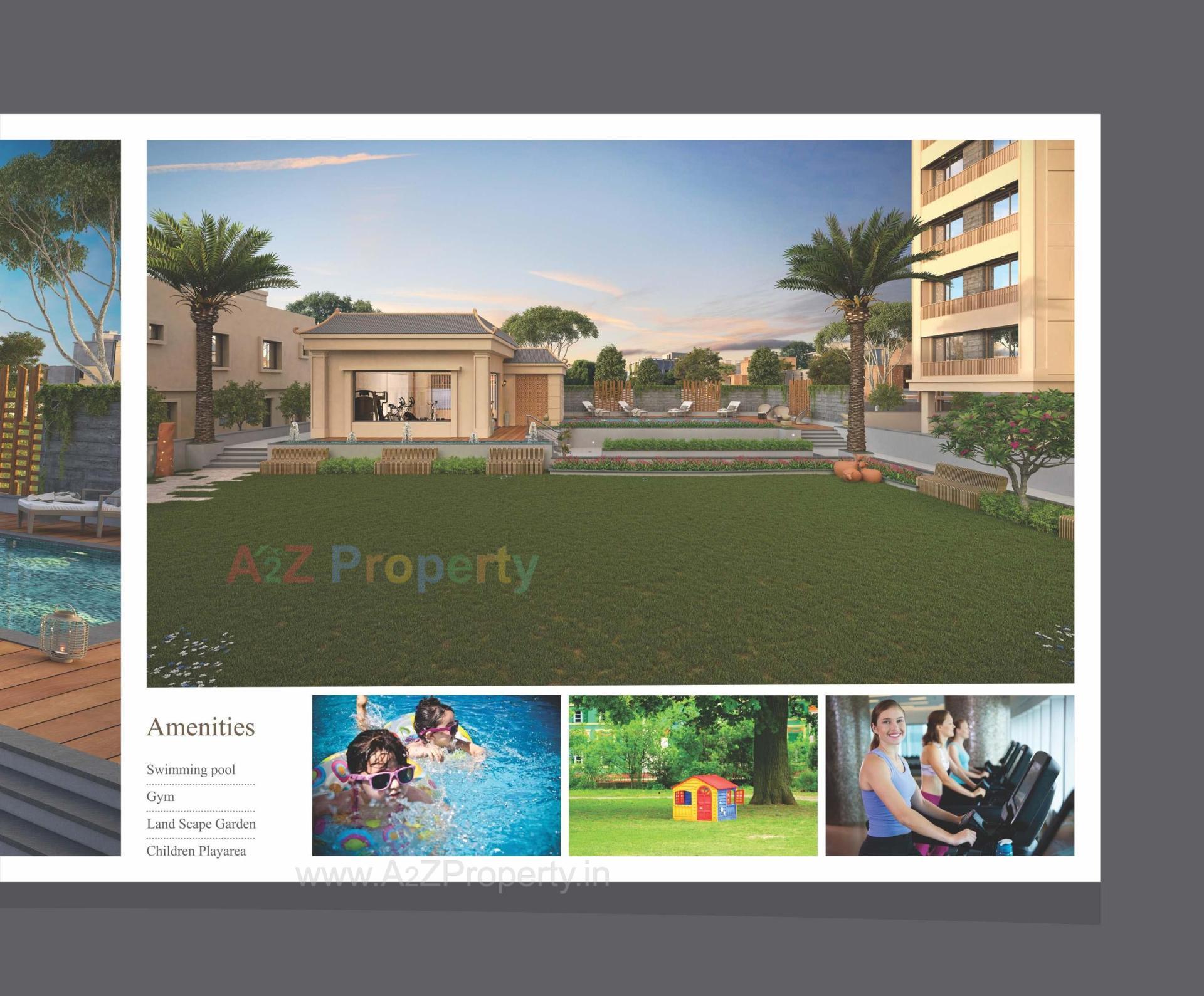 3D Elevation of real estate project Aatmiya New County Duplex located at Makarpura, Vadodara, Gujarat