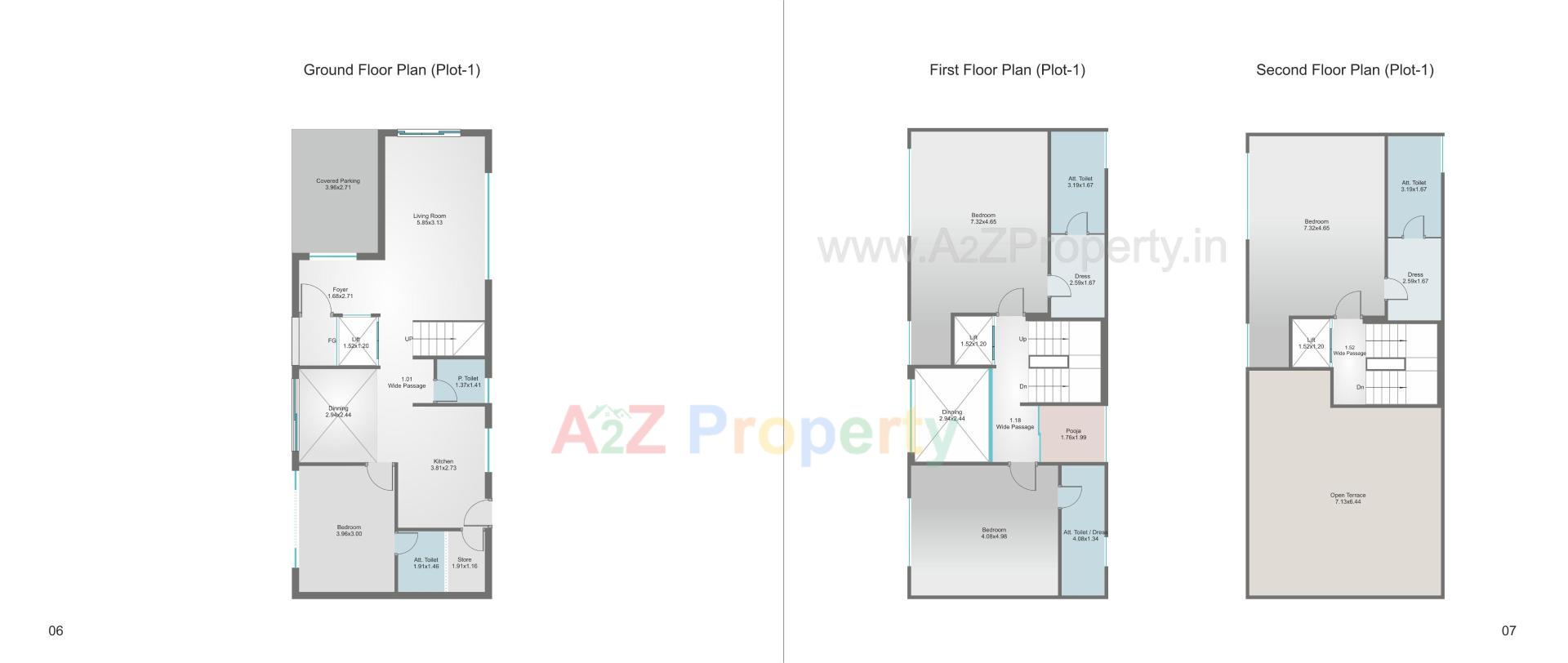 Layout of real estate project Aatmiya Selenite Villa located at Gotri, Vadodara, Gujarat