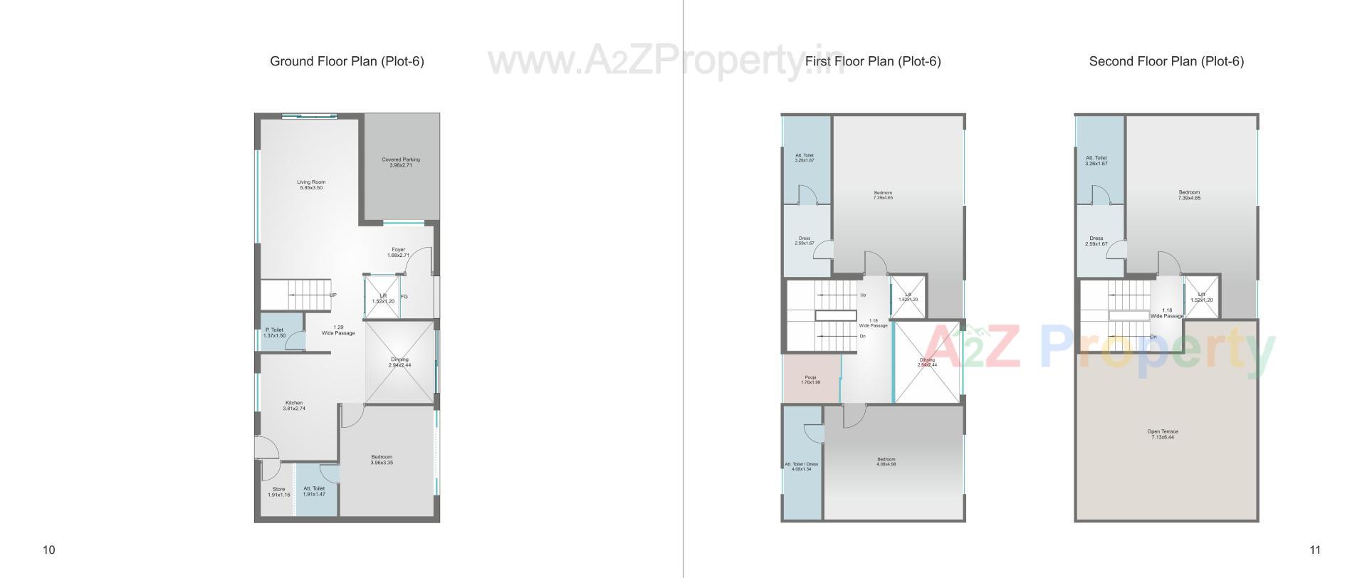 Layout of real estate project Aatmiya Selenite Villa located at Gotri, Vadodara, Gujarat