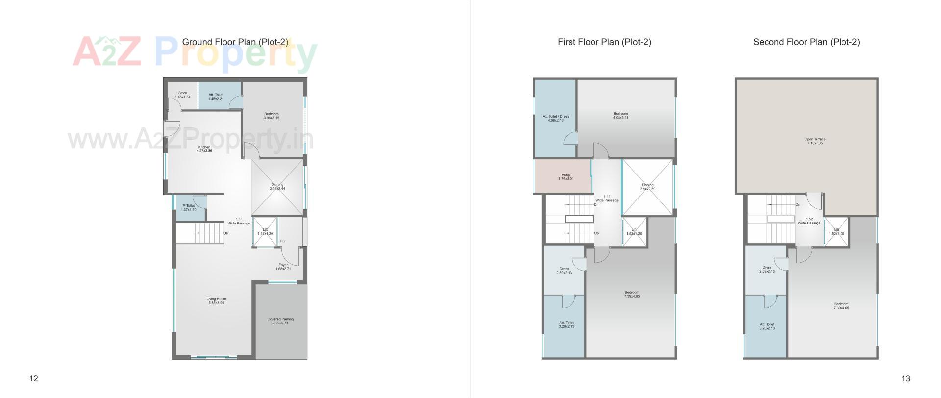 Layout of real estate project Aatmiya Selenite Villa located at Gotri, Vadodara, Gujarat