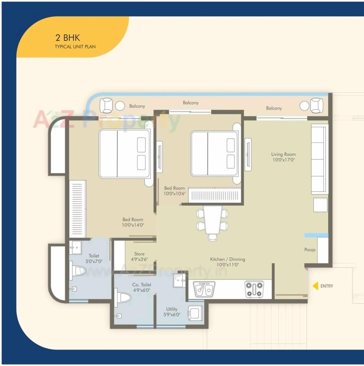 Layout of real estate project Aatmiya Signature located at Bhayali, Vadodara, Gujarat