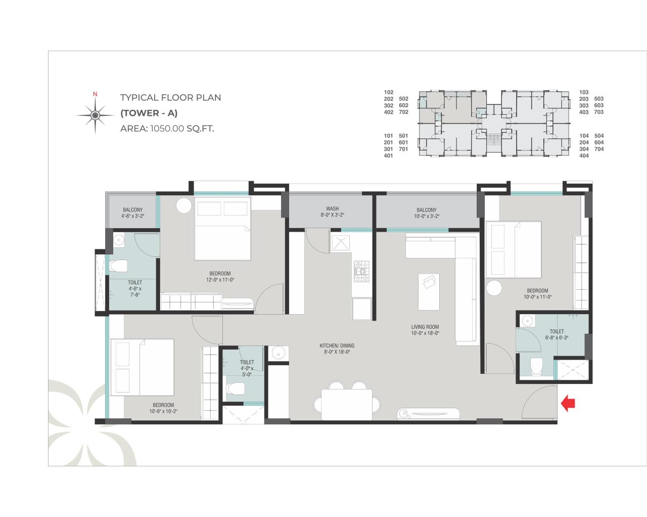 Layout of real estate project Aavkar Avalon located at Bhayali, Vadodara, Gujarat
