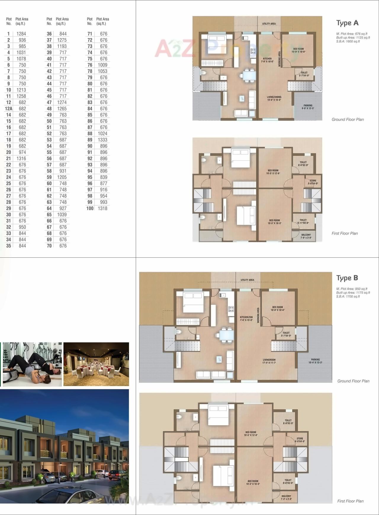 Layout of real estate project Aavkar Bunglows located at Kalali, Vadodara, Gujarat
