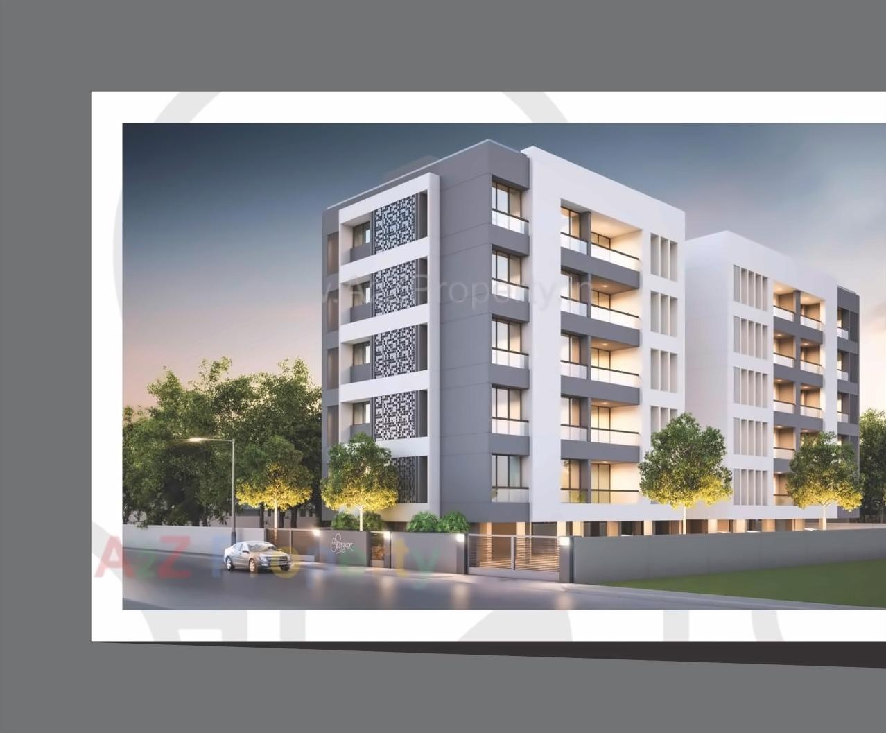 3D Elevation of real estate project Abhipushpam located at Sama, Vadodara, Gujarat