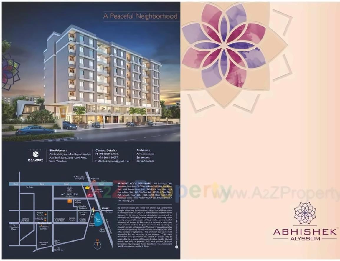  of real estate project Abhishek Alyssum located at Sama, Vadodara, Gujarat