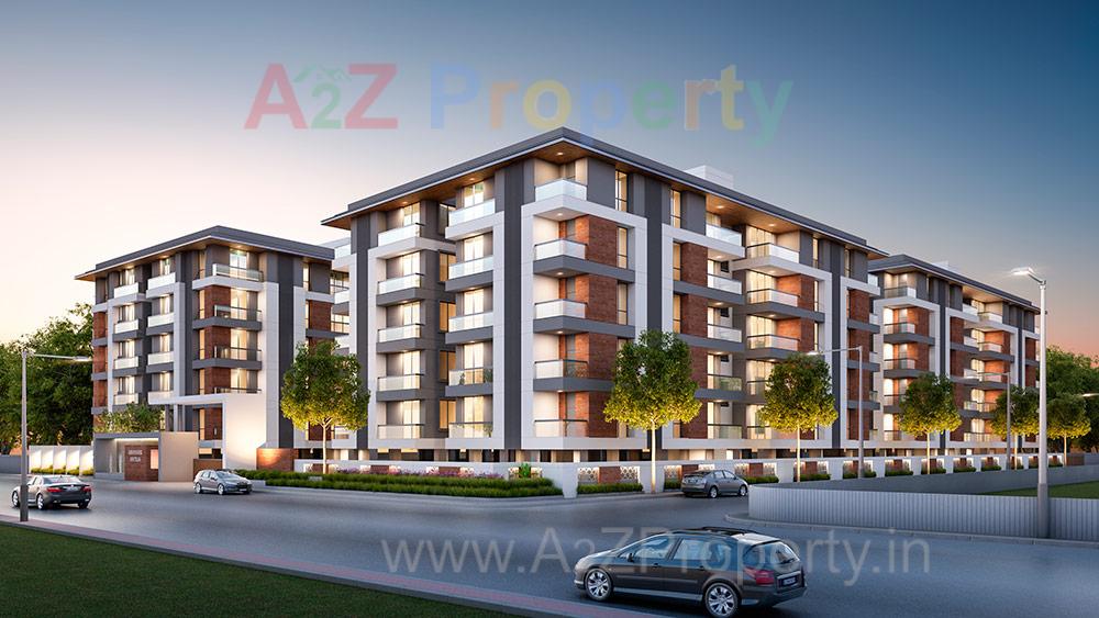 3D Elevation of real estate project Abhishek Antilia located at Sama, Vadodara, Gujarat